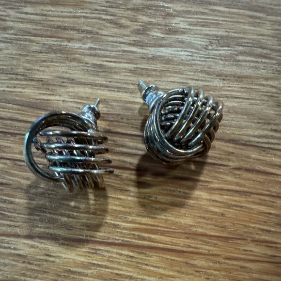 Knotted Stud Earrings - Picture 1 of 2